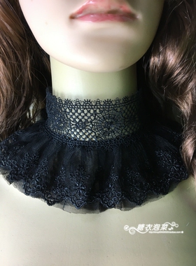 新娘复古宫廷风蕾丝白色礼服配饰
