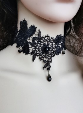 花朵颈链糖宝石水波女水晶