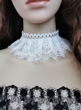 韩版项链哥特蕾丝锁骨链女