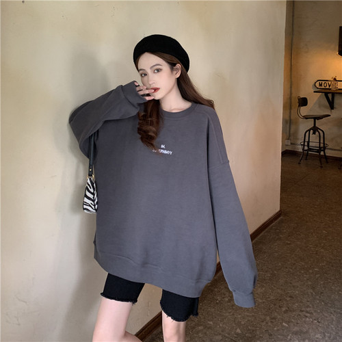 Real shot real price ~ Korean loose and thickened Pullover Sweater women's new casual and versatile thin top