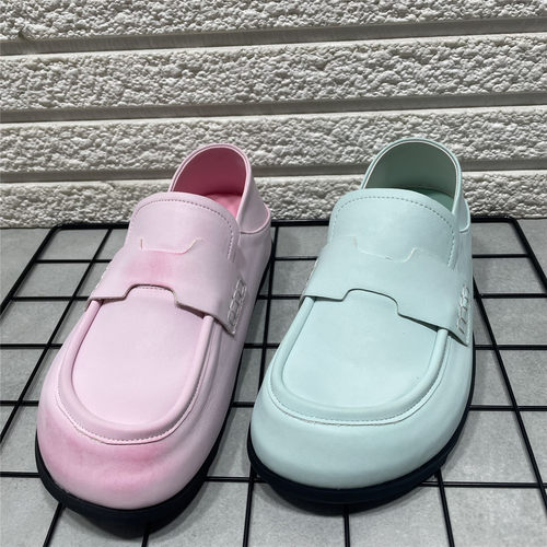 春秋新款复古两穿勃肯鞋女