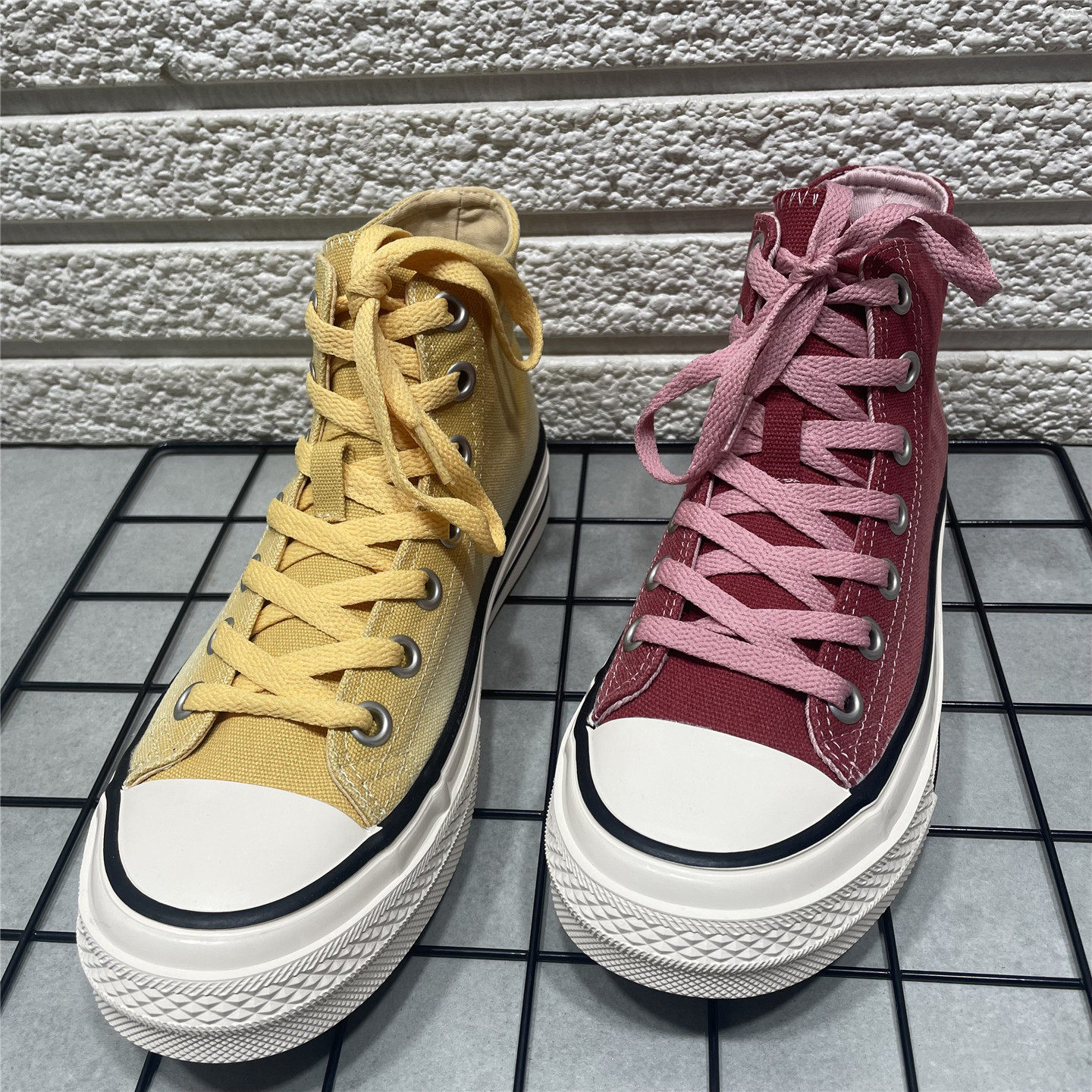 断码处理帆布高帮鞋女2026新款百搭休闲鞋时尚超火运动鞋透气女鞋