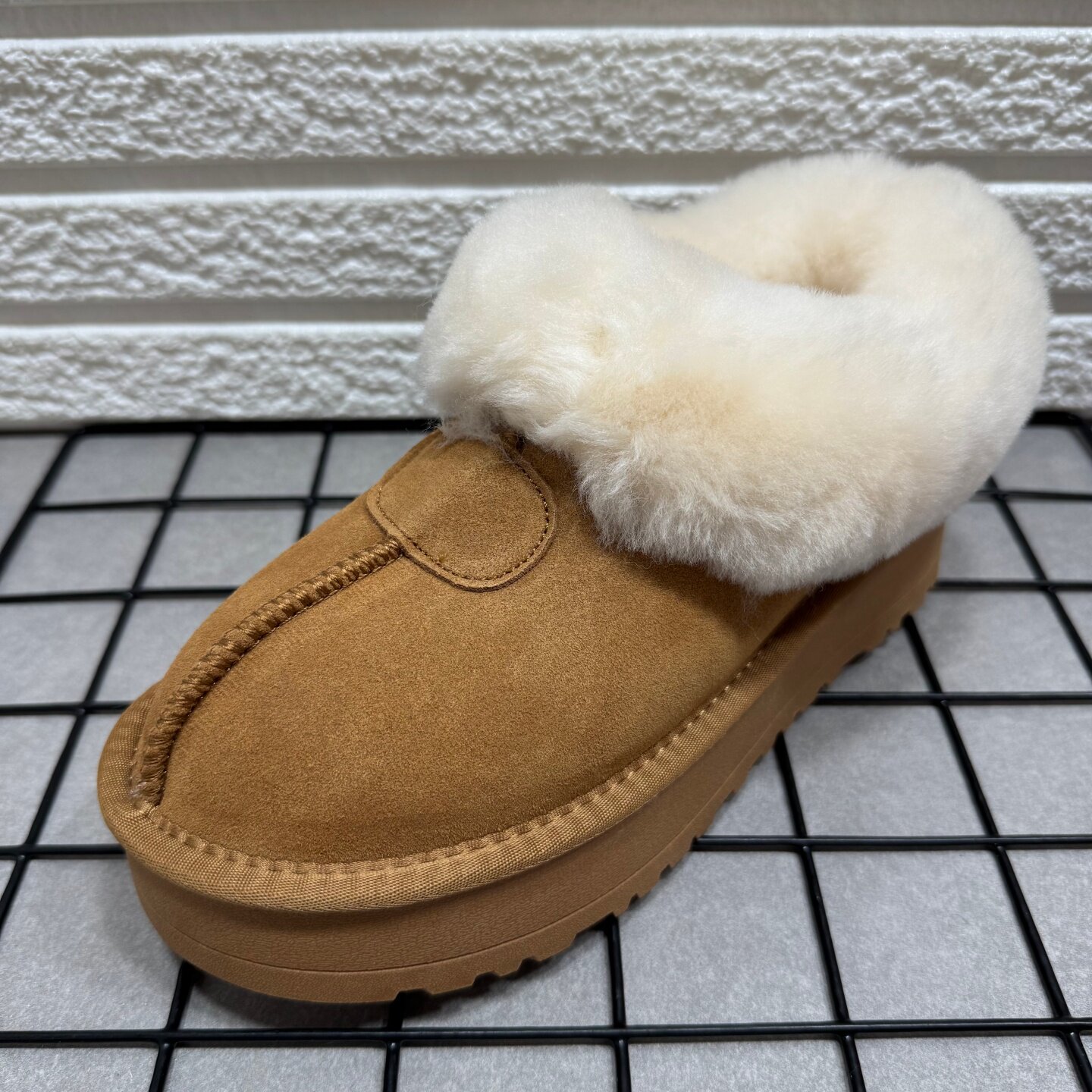 断码处理真皮厚底雪地靴女冬季新款防滑棉鞋女一脚蹬雪地棉女鞋子