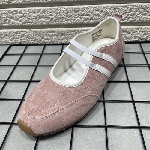 断码处理真皮复古风德训鞋女