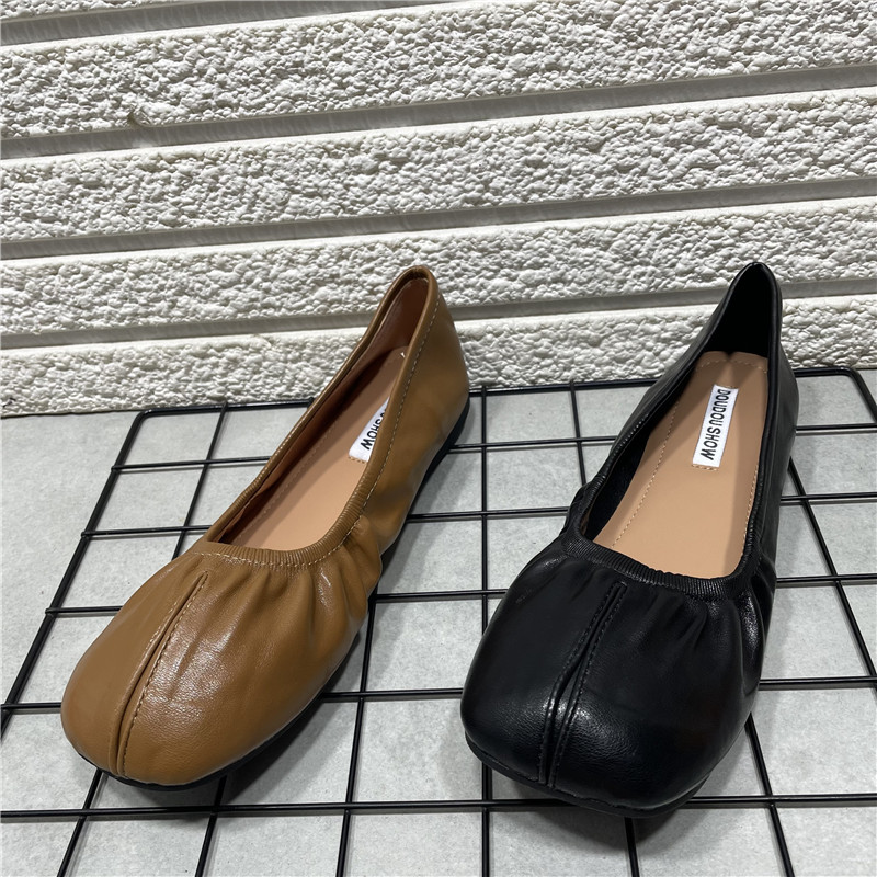 软底舒适假分趾一脚蹬女鞋