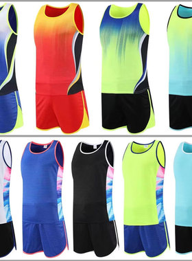 新款田径服套装男女夏季速干衣小学生背心训练服