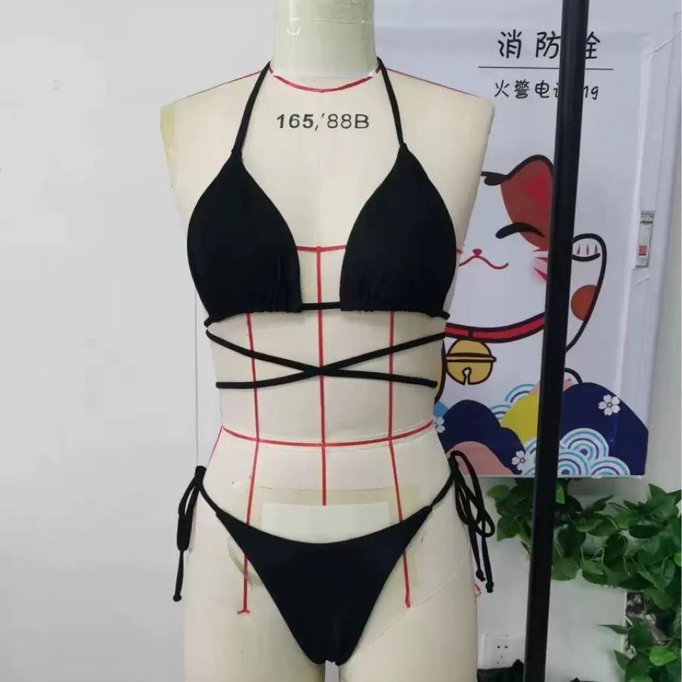 2023新款三角丁字裤比基尼欧美跨境泳衣速卖通泳装 各种颜色 花型