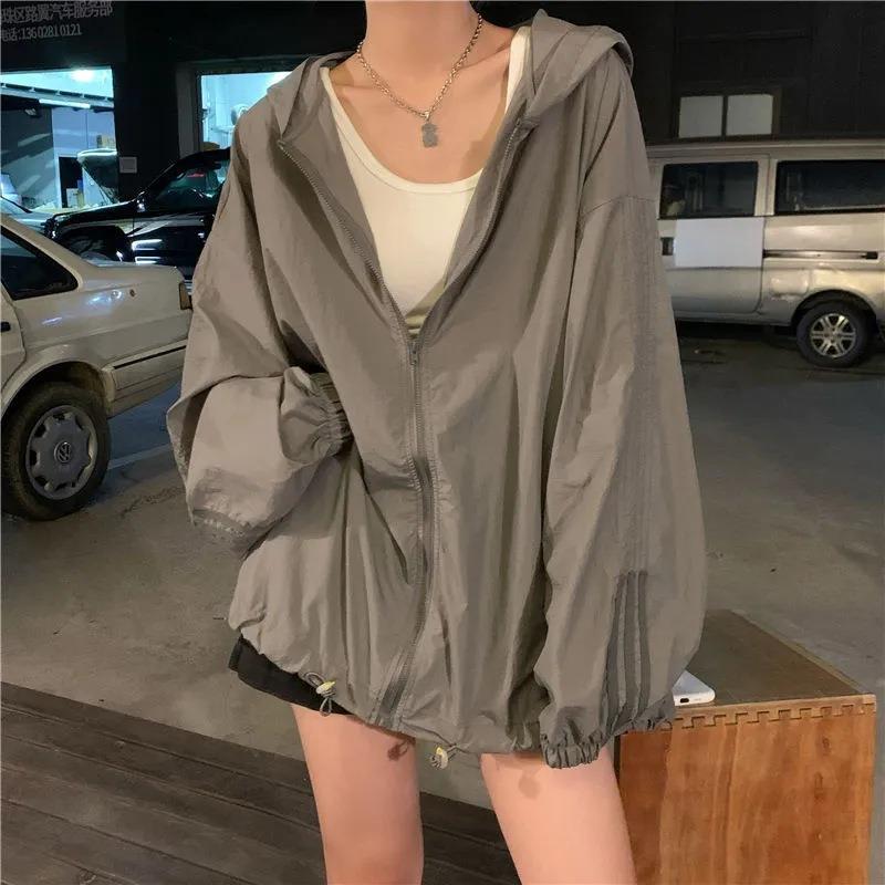 【实价】新款夏季防晒服女日系工装潮轻薄皮肤衣户外透气外套潮