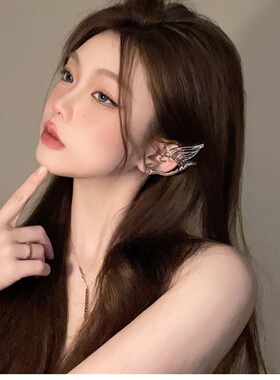 新品热销精灵翅膀耳朵耳夹女小众轻奢高级感无耳洞耳骨夹耳饰耳挂