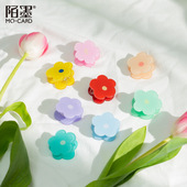 饰 试卷夹创意可爱手账配件装 陌墨亚克力手帐夹票夹 送你一朵小花