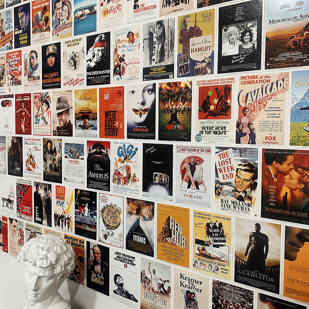 奥斯卡获奖电影明信片全英文卡片