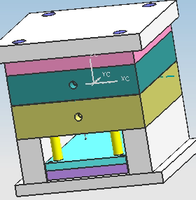 塑料注塑模具设计  电话机产品 三维造型/CAD制图ug分模 proe