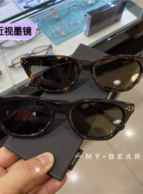 新品高品质cookie太阳镜防紫外线猫眼男女墨镜高级复古配近视墨镜