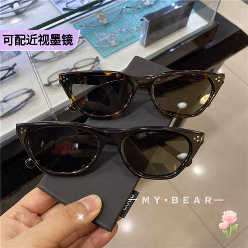 新品高品质cookie太阳镜防紫外线猫眼男女墨镜高级复古配近视墨镜