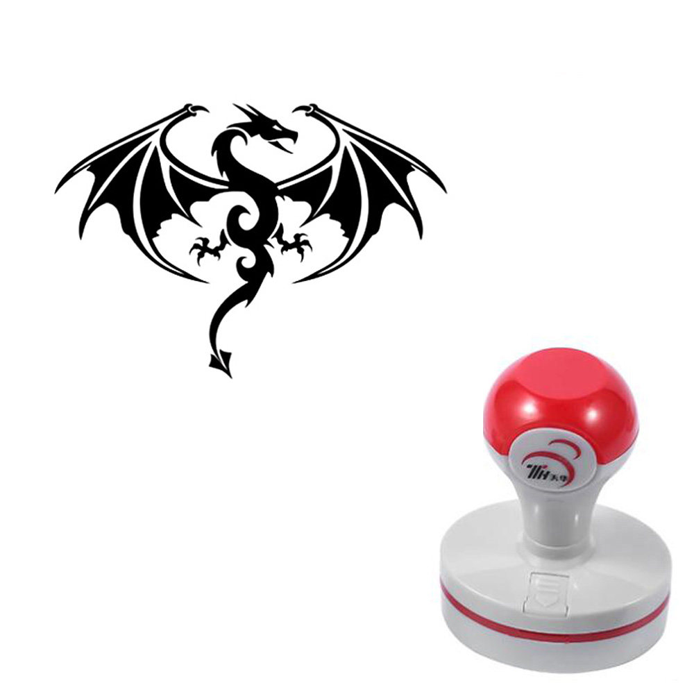 西方魔法龙巫师图案学生儿童复古可爱光敏手账印章