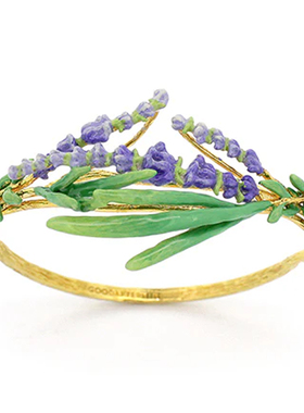 GOODAFTERNINE泰国设计师手工制作海葵花薰衣草手镯专柜女送礼