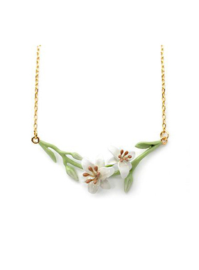 GOODAFTERNINEE泰国设计师纯洁高雅荣誉神圣 百合花 项链