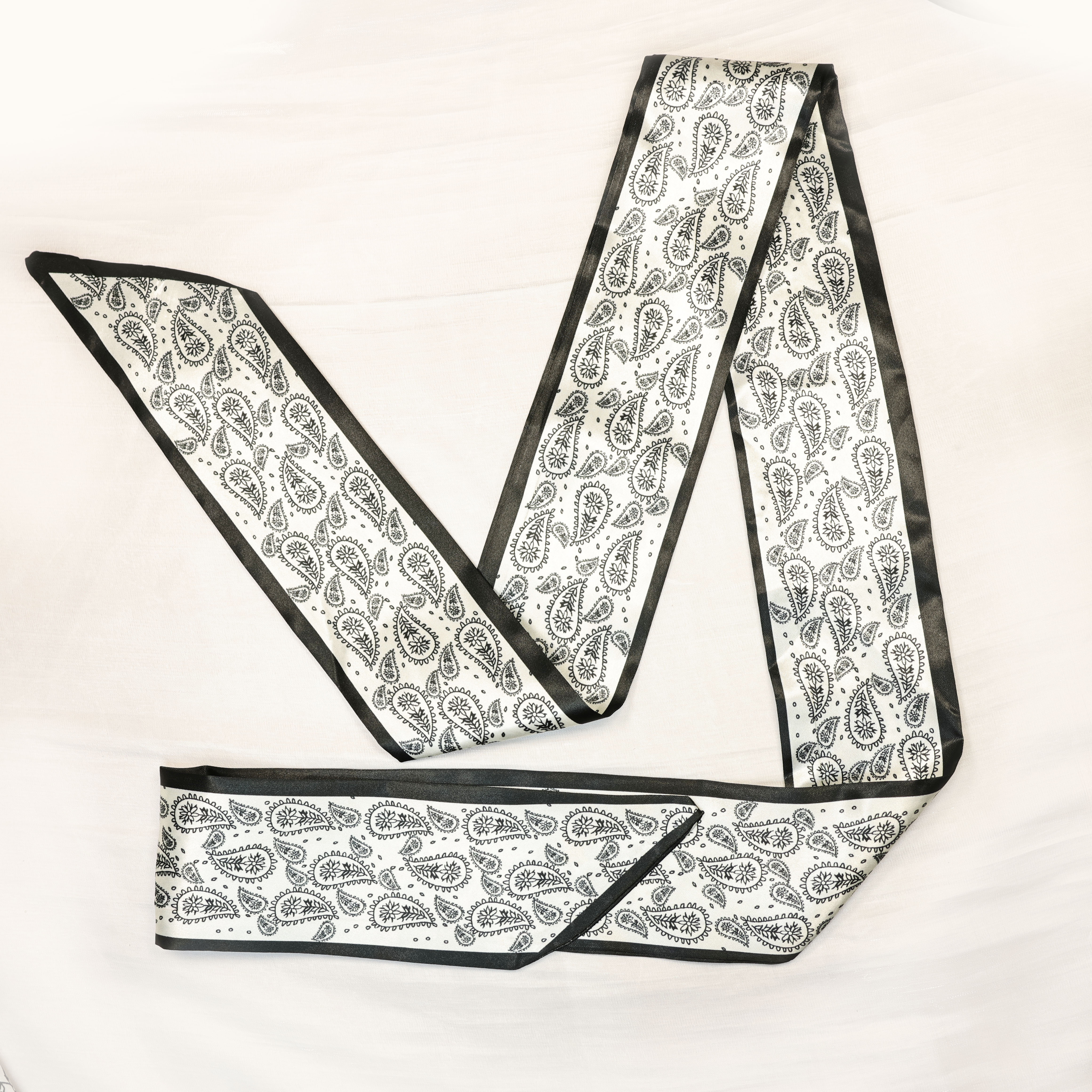 腰果花真丝桑蚕丝小方巾丝巾