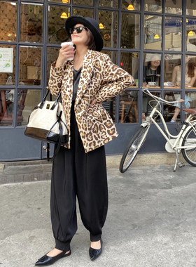 店主私藏 重磅进口面料出街神裤 日系高腰显瘦休闲阔腿裤灯笼裤女