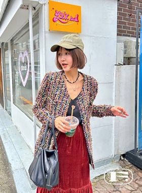 限量！高颜值重磅多重工艺撞色织带高级感小香风外套 松弛感西装