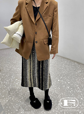 限量复刻珍藏版 重磅小香风高品质复古加厚保暖直筒裙羊毛半裙