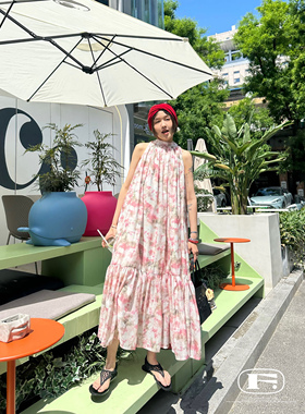 夏日限定6件_南法假日浪漫碎花长裙大摆慵懒显瘦时髦纸片人连衣裙