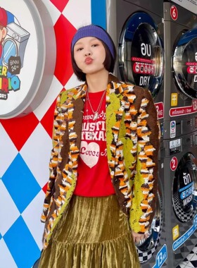 玩味马戏团稀有镂空层叠羊毛西装外套百搭洋气高级感慵懒西服上衣