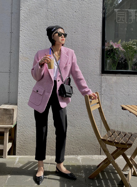 实力显瘦不挑腿型 女高腰百搭修身显瘦小脚裤九分裤