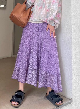 FreshMany法式浪漫慵懒飘逸感鱼尾裙氛围感轻薄凉爽舒适半裙a字裙