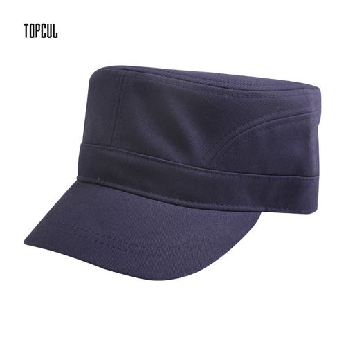 TOPCUL平顶帽休闲春秋复合加厚