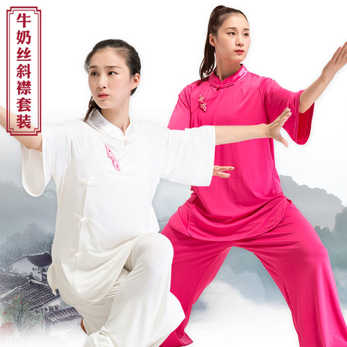 古韵中华新款飘逸太极短袖夏女服