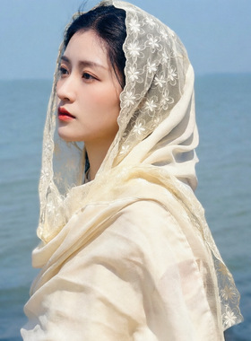 波西米亚民族风防晒刺绣披肩女