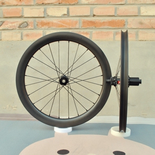 轱辘哥406碟刹碳纤维轮组38框高DT240花鼓协达wing20扁辐条1053g