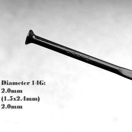 sapimcx-leader黑直/弯头扁辐条