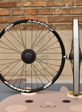 非卖但可复制bikefriday换轮子20寸406非对称后叉前发电焊接铝圈