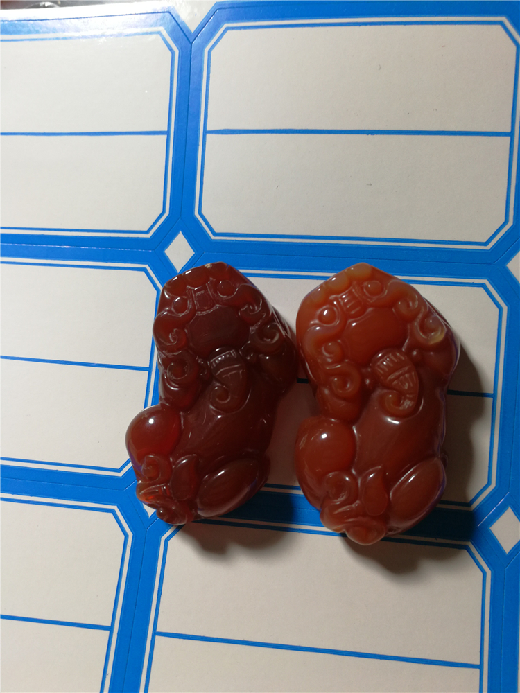 天然红玛瑙貔貅挂件 红玛瑙貔貅吊坠 情侣对 送挂链绳 厂家直供