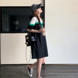 【现货】2023夏装新款连衣裙女polo裙减龄风23809P120K178，女装连衣裙，浙宝296A