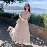 【26新款现货】仙气法式木耳边连衣裙2B130-2606-P145-K248，女装连衣裙，浙宝296A