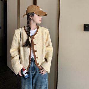 296A【现货数据爆】2023秋装新款小香风外套女2342P150K208图片