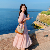 【新款现货】2023年夏装新款减龄粉嫩仙气连衣裙23829P125K178，女装连衣裙，浙宝296A