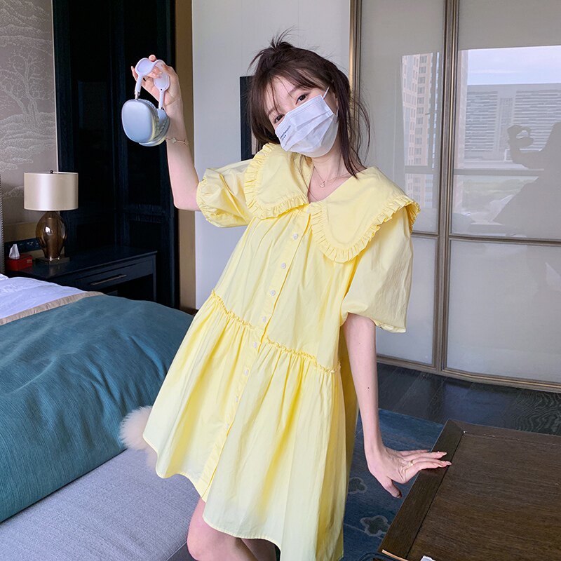 【现货】2023夏装新款连衣裙女减龄连娃娃裙23806P120K178,女装连衣裙,浙宝296A