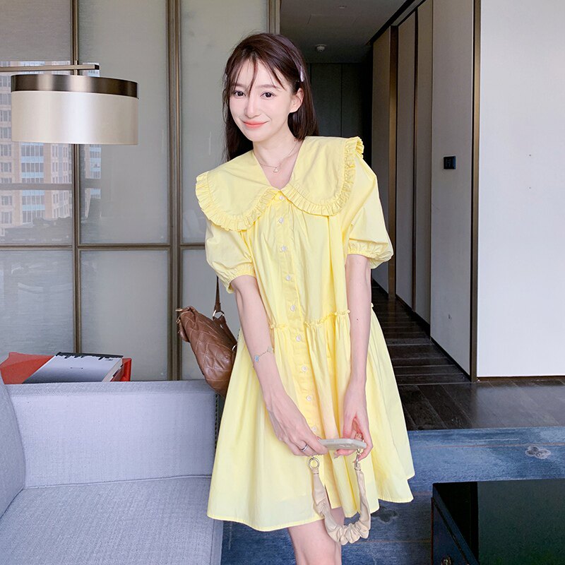【现货】2023夏装新款连衣裙女减龄连娃娃裙23806P120K178,女装连衣裙,浙宝296A