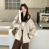 【新款现货】休闲卫衣拼色套装老钱风296A-8086-P205-K328，女装套装/套裙，浙宝296A