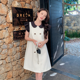 【新款现货】2023年夏装新款撞色小香风连衣裙23820P120K178，女装连衣裙，浙宝296A