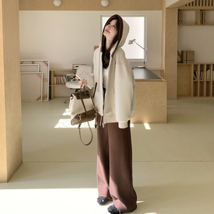 【新款现货】休闲卫衣拼色套装老钱风296A-8086-P205-K328图片