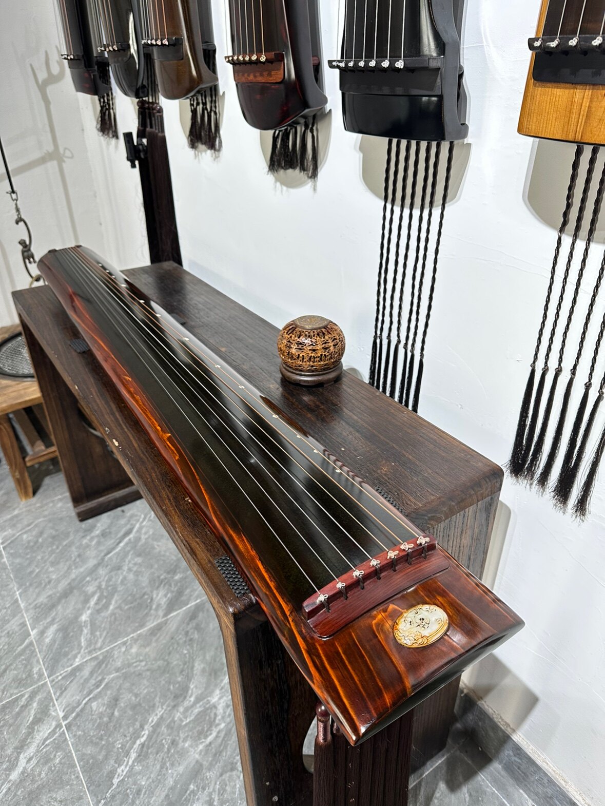 枯木龙吟式古琴 老杉木纯生漆