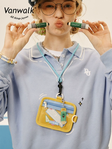 VanWalk Odd School Homemade College Style New Style Girls 'Card Card Halter Neck Transparent Coin Wallet Легкий вес