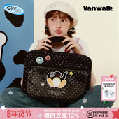 VANWALK Pingu小众设计企鹅双肩包女生ins休闲痛15.6寸手提电脑包