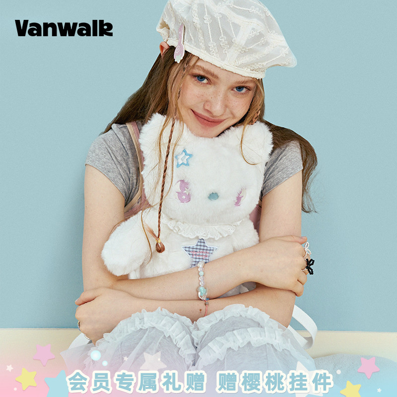 VANWALK/出走可爱小熊双肩背包图片