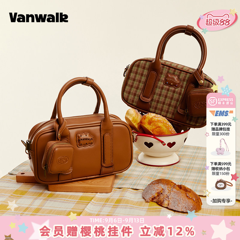 vanwalk/出走秋冬通勤单肩斜挎包图片